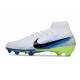 Nike Air Zoom Mercurial Superfly X Elite FG Cleat White Black Blue