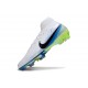 Nike Air Zoom Mercurial Superfly X Elite FG Cleat White Black Blue