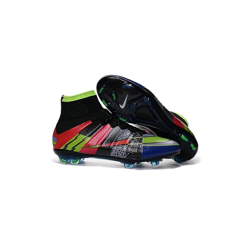 green and black football cleats
