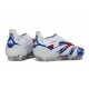adidas Predator 25 Elite Laceless FG White Blue Red