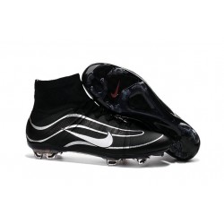 Nike Mercurial Superfly IV Heritage FG Soccer Cleats - Latest Shoes Black Silvery