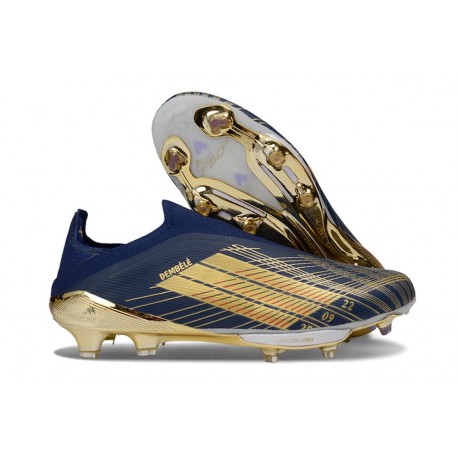 adidas F50+ Laceless FG Shoes Black Golden