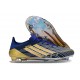 adidas F50 Elite FG Soccer Shoes Black Golden Blue