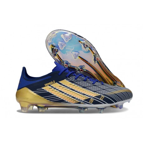 adidas F50 Elite FG Soccer Shoes Black Golden Blue