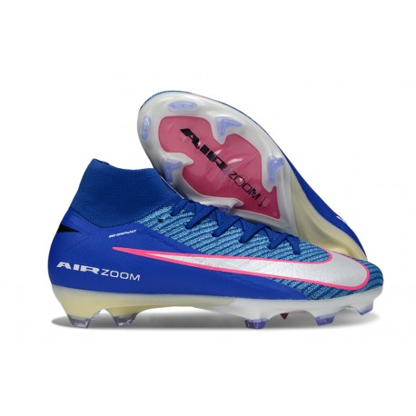 Nike Air Zoom Mercurial Superfly X Elite FG Cleat Racer Blue White
