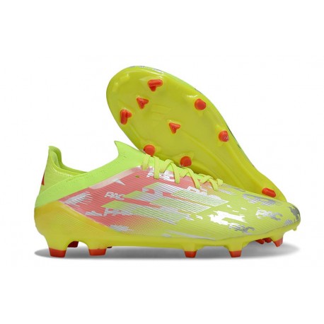 adidas F50 Elite FG Soccer Shoes Solar Yellow Red Silver