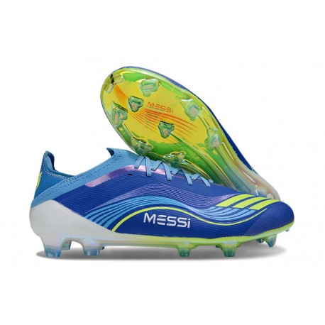 adidas F50 Elite FG X MESSI Team Royal Blue Solar Yellow Semi Blue Burst