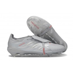 Adidas Predator 26 Elite FT FG Cleat Gray Iron Met.
