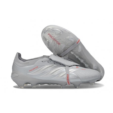 Adidas Predator 26 Elite FT FG Cleat Gray Iron Met.