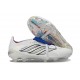 Adidas Predator 26 Elite FT FG Cleat White Silver Blue