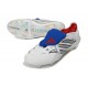 Adidas Predator 26 Elite FT FG Cleat White Silver Blue