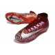 Nike Mercurial Superfly 10 Elite FG Soccer Shoes Red Safari Silver