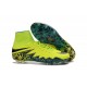 2016 Best Nike Hypervenom Phantom II Soccer Shoes Volt Black Hyper Turquoise