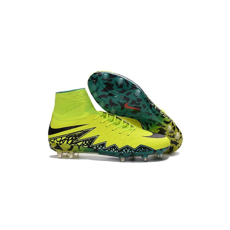 plátano Criticar azafata 2016 Best Nike Hypervenom Phantom II Soccer Shoes Volt Black Hyper Turquoise