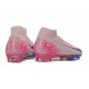 Nike Mercurial Superfly 10 Elite FG Soccer Shoes Pink Blue