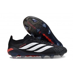 New Adidas Predator 26 Elite FG Boots Black White Red