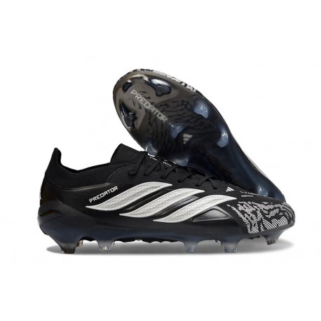 New Adidas Predator 26 Elite FG Boots Black White