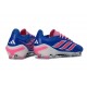 New Adidas Predator 26 Elite FG Boots Blue Pink