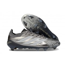 New Adidas Predator 26 Elite FG Boots Grey Silver