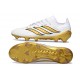 New Adidas Predator 26 Elite FG Boots White Gold
