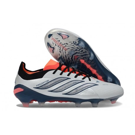 New Adidas Predator 26 Elite FG Boots Grey Black