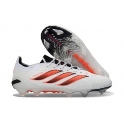 New Adidas Predator 26 Elite FG Boots White Red Black