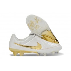 Nike Tiempo Maestro Elite Gras FG Cleat White Gold