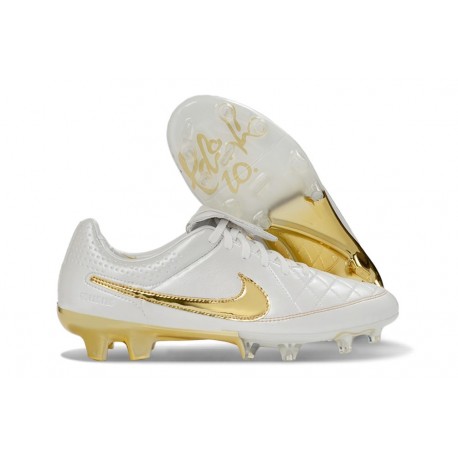 Nike Tiempo Maestro Elite Gras FG Cleat White Gold