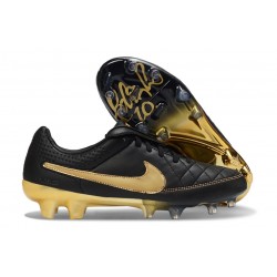 Nike Tiempo Maestro Elite Gras FG Cleat Black Gold