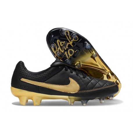Nike Tiempo Maestro Elite Gras FG Cleat Black Gold