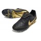 Nike Tiempo Maestro Elite Gras FG Cleat Black Gold