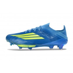 New 2026 adidas F50 + Gras Soccer Cleats Blue Yellow