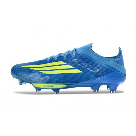 New 2026 adidas F50 + Gras Soccer Cleats Blue Yellow