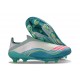 adidas F50+ Laceless FG Shoes X Messi Ftwr White Lucid Pink Flash Aqua