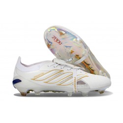 Adidas Predator 26 Elite FT FG Cleat White Golden