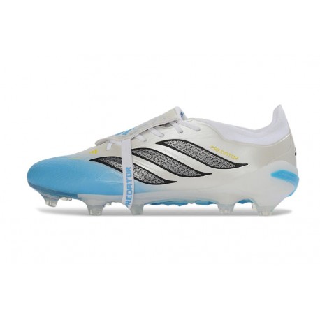 Adidas Predator 26 Elite FT FG Cleat White Black Blue