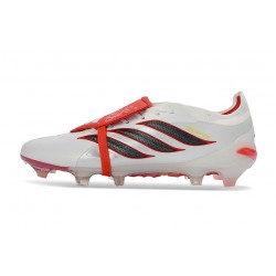 Adidas Predator 26 Elite FT FG Cleat White Crimson Black