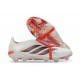 Adidas Predator 26 Elite FT FG Cleat White Crimson Black