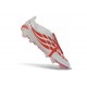 Adidas Predator 26 Elite FT FG Cleat White Crimson Black