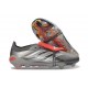 Adidas Predator 26 Elite FT FG Cleat Iron Met. Ftwr White Lucid Red