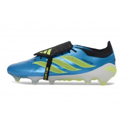 Adidas Predator 26 Elite FT FG Cleat Blue Solar Yellow