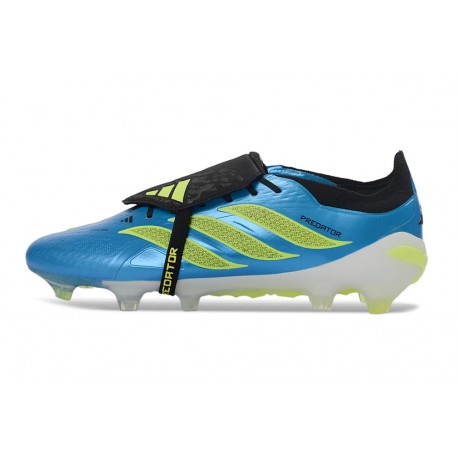 Adidas Predator 26 Elite FT FG Cleat Blue Solar Yellow
