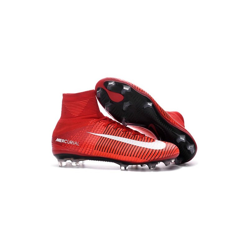 New Soccer Cleats - New Nike Mercurial Superfly 5 FG Red White Black