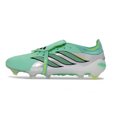 Adidas Predator 26 Elite FT FG Cleat Green Silver