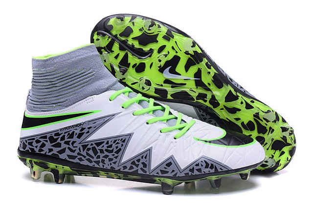 nike hypervenom white green