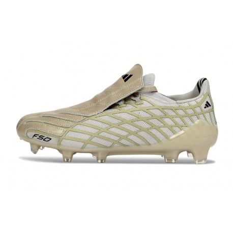 adidas F50 Spider Elite FG Soccer Shoes Golden Gray