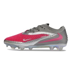 New Nike Phantom 6 Low Elite FG Red Silver Grey