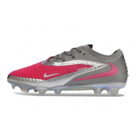 New Nike Phantom 6 Low Elite FG Red Silver Grey