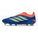 Adidas Predator Laceless Elite FG Soccer Cleats Blue Yellow Orange