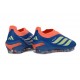 Adidas Predator Laceless Elite FG Soccer Cleats Blue Yellow Orange